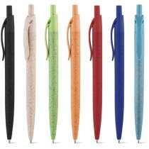 Bolígrafo Camila fibra trigo con impresión azul