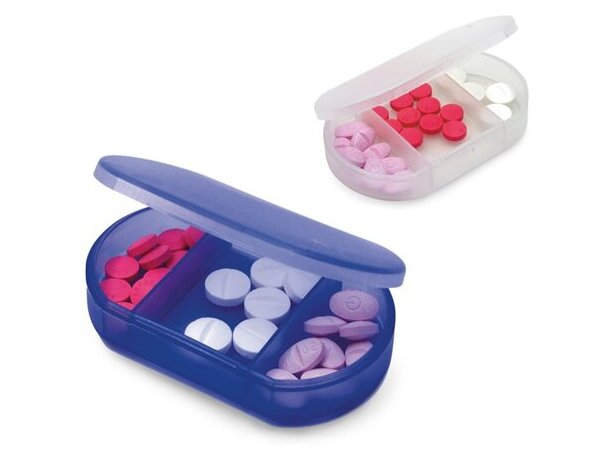 Pastillero sencillo con 3 secciones