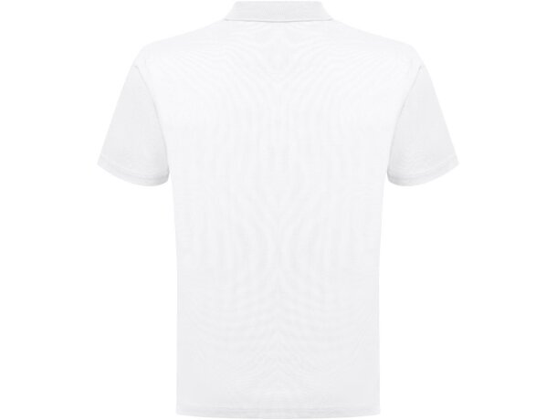 Polo técnico hombre THC Dynamic WH en poliéster reciclado Blanco detalle 2