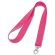 Lanyard con mosquetón para personalizar rosa