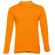 Polo Bern de manga larga en algodón 210 g/m² para hombre Naranja detalle 7