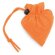Bolsa sencilla plegable poliéster 190t naranja