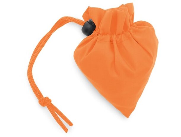Bolsa sencilla plegable poliéster 190t naranja
