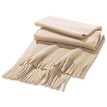Bufanda polar con flecos disponible en 8 tonos