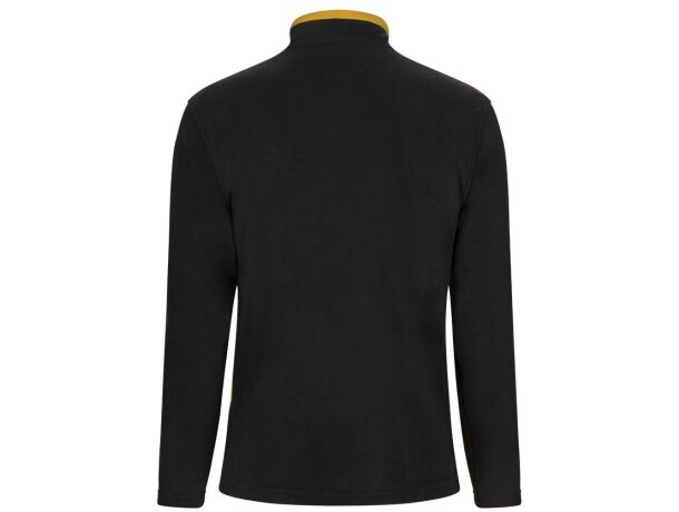 Chaqueta polar bicolor Geras con cinco bolsillos y cremallera Negro/Amarillo detalle 44