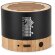 Altavoz portátil Ferdinand de aluminio reciclado y bambú Negro detalle 4
