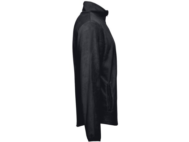 Chaqueta polar Helsinki con cremallera y bolsillos Negro detalle 22