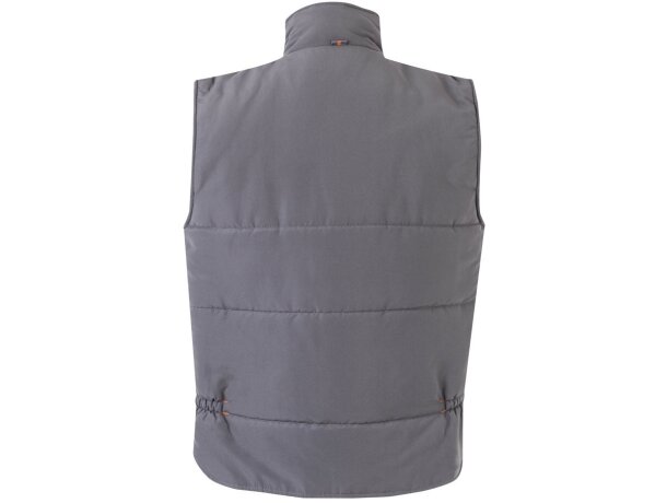 Chaleco acolchado bicolor multibolsillos unisex VL Nergal Gris/Naranja detalle 47