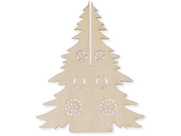 Árbol de Navidad Pinery de madera FSC plegable para colorear Natural claro detalle 6