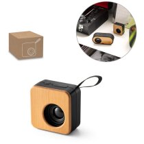 Altavoz Mayer Bluetooth 5.0 bambú ABS reciclado radio FM 3W