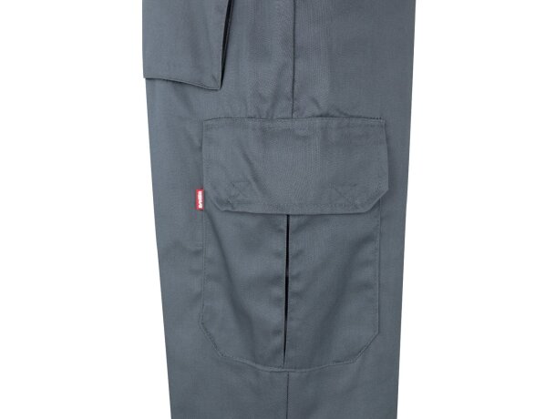 Pantalón de sarga bicolor VL Athena con bandas reflectantes Gris/Amarillo detalle 35