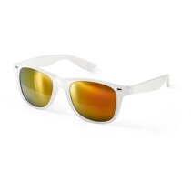 Gafas de sol transparentes con lentes de espejo naranja personalizado Gafas de sol transparentes con lentes de espejo naranja personalizado