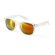 Gafas Mekong de sol transparentes con lentes de espejo amarillo oscuro