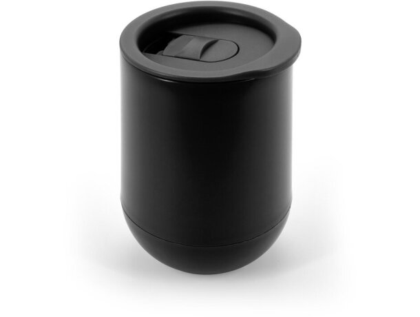 Vaso de viaje Adlington de PP con doble pared y aislante de aire Negro detalle 9