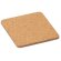 Posavasos cuadrado corcho con esquinas redondeadas