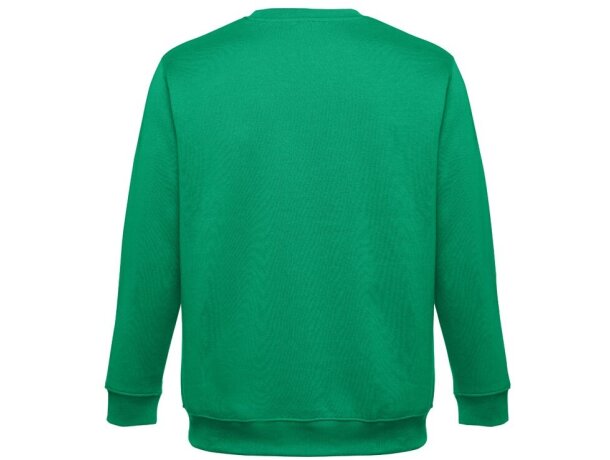 Sudadera Delta unisex de algodón y poliéster con interior cardado Verde detalle 40