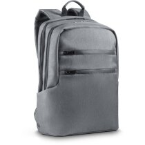 Mochila portátil publicitaria Brooklyn nylon impermeable RFID 14L gris