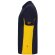 Polo piqué bicolor Supay manga corta con cuello en canalé Azul marino/Amarillo detalle 29