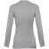 Polo manga larga mujer Bern Women II en algodón 210 g/m² Gris claro matizado detalle 2