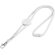 Lanyard merchandising ajustable con enganche personalizado blanco