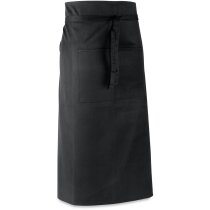 Delantal Naeker negro con bolsillos para hostelería