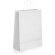 Bolsa Cabazon de papel blanca con asa rizada 24x31x9 cm
