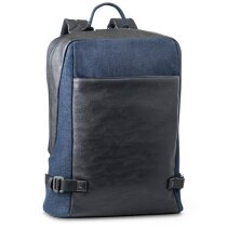 Mochila Divergent denim azul con compartimento portátil
