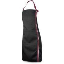 delantal negro con detalles en poliester personalizado burdeos delantal negro con detalles en poliester personalizado burdeos