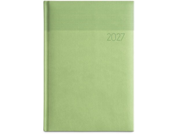 Agenda Carroll A5 polipiel estampada con marcapáginas azul detalle 1
