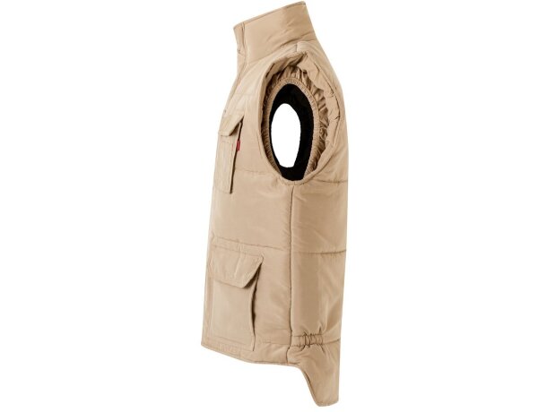 Chaleco acolchado multibolsillos Vl Mefitis poliéster 220 g/m² Natural claro detalle 3