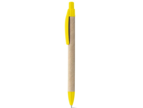 Bolígrafo Remi papel craft con punta de plástico Amarillo detalle 4