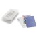 Baraja de 54 cartas en caja con logo azul