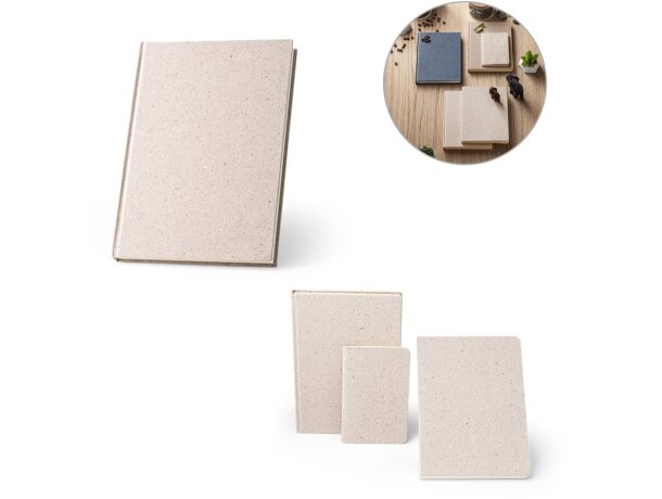 Libretas ecológicas con tapa dura de materia orgánica de elefante detalle 1