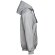Sudadera unisex THC Moscow II con capucha y bolsillo marsupial Gris claro matizado detalle 3