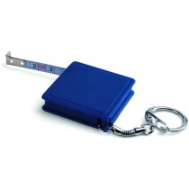 Llavero con flexómetro 1m personalizado azul Llavero con flexómetro 1m personalizado azul