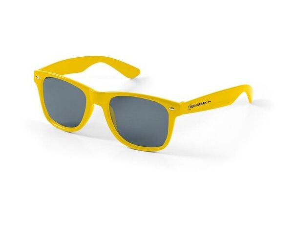 Gafas personalizada de sol de colores uv 400 amarillo