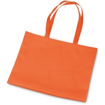 Bolsa publicitaria TNT 80 g/m² bolsillo amarilla compacta