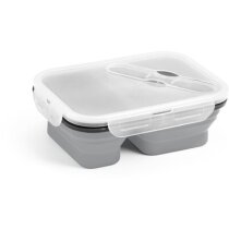Fiambrera plegable silicona con cubierto 2 en 1