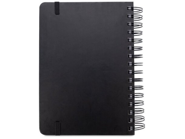 Agenda a5 brecht de papel reciclado con tapa dura y anillas Rojo detalle 8