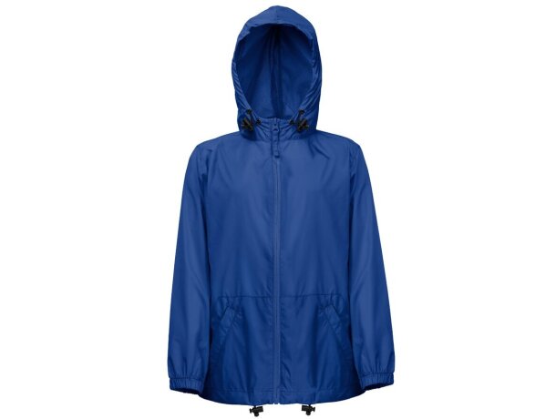 Cortavientos infantil THC Dubliners Kids con capucha impermeable Azul royal detalle 11