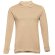 Polo Bern de manga larga en algodón 210 g/m² para hombre Marrón claro detalle 22