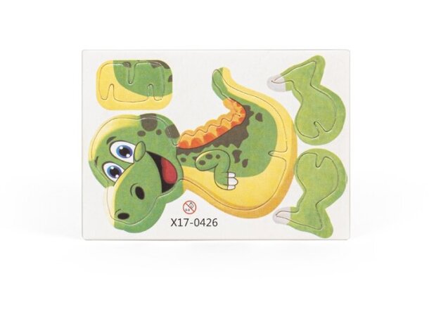 Puzzle 3d dinosaurio Dinosaurus en eva con embalaje kraft Natural detalle 3