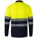 Polo pluto bicolor de manga larga con bandas reflectantes Azul marino/Amarillo detalle 20