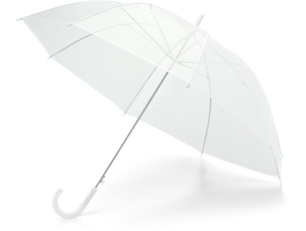 Paraguas Nicholas con apertura automática personalizado blanco