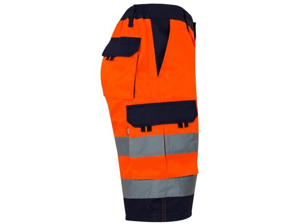 Bermudas polar bicolor de alta visibilidad Hades Naranja detalle 5