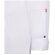 Chaqueta de cocina Agni unisex tejido COOLMAX transpirable Blanco detalle 7