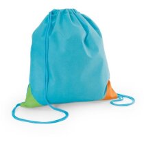Petate de non woven con esquinas de colores personalizado azul claro Petate de non woven con esquinas de colores personalizado azul claro