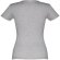 Camisetas manga corta corte entallado de algodón 150 g/m2 Thc Sofia Gris claro matizado detalle 6
