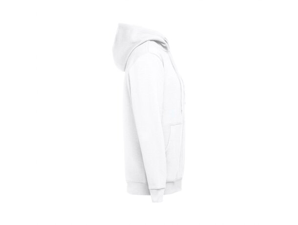 Sudadera unisex amsterdam wh con capucha y cremallera Blanco detalle 4