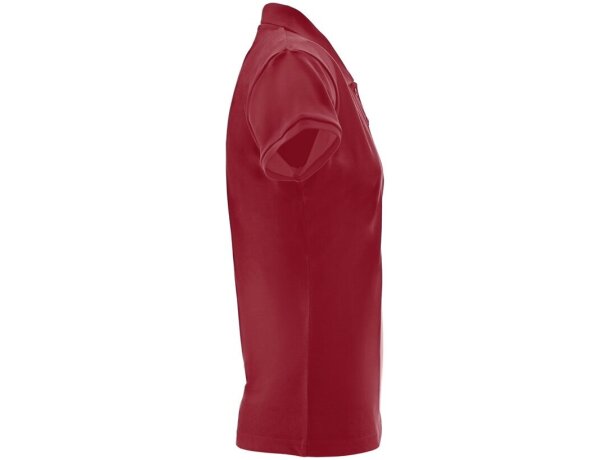 Polo Berlin Women piqué algodón corte cinturón para mujer Burdeos detalle 9